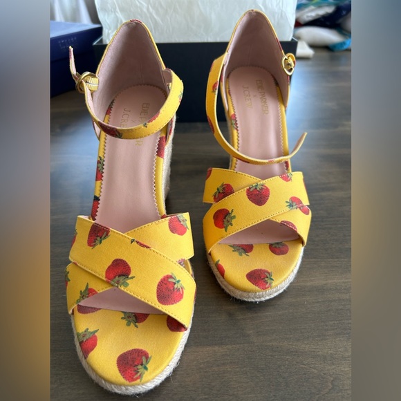 ⭐️⭐️ Host pick⭐️⭐️🍓J. Crew x Edie Parker Strawberry Espadrilele🍓 - Picture 13 of 14